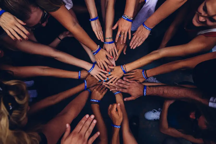 Entrepreneurs walking together in their community